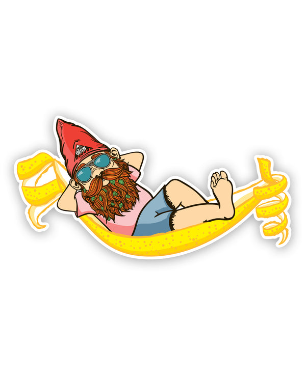 Summer vibes Dank Eddy gnome adventure sticker - Eddyline Brewing merch