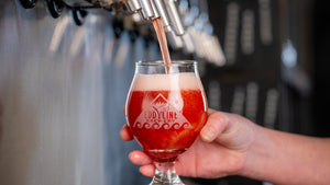 Pouring Eddyline Beer